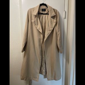 Love tree light long , light trench coat |Size M| Color Tan
